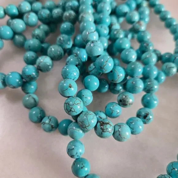 Turquoise extra long necklace New - Picture 2 of 5